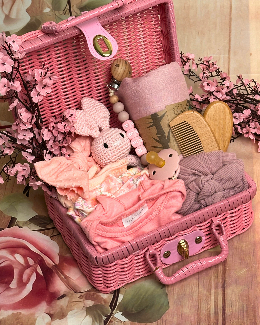 12-pieces - Elegant Baby Bliss Box - Pink