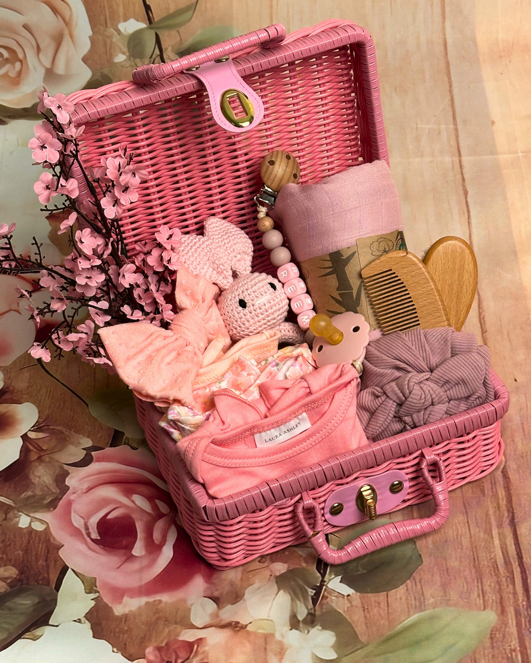 12-pieces - Elegant Baby Bliss Box - Pink