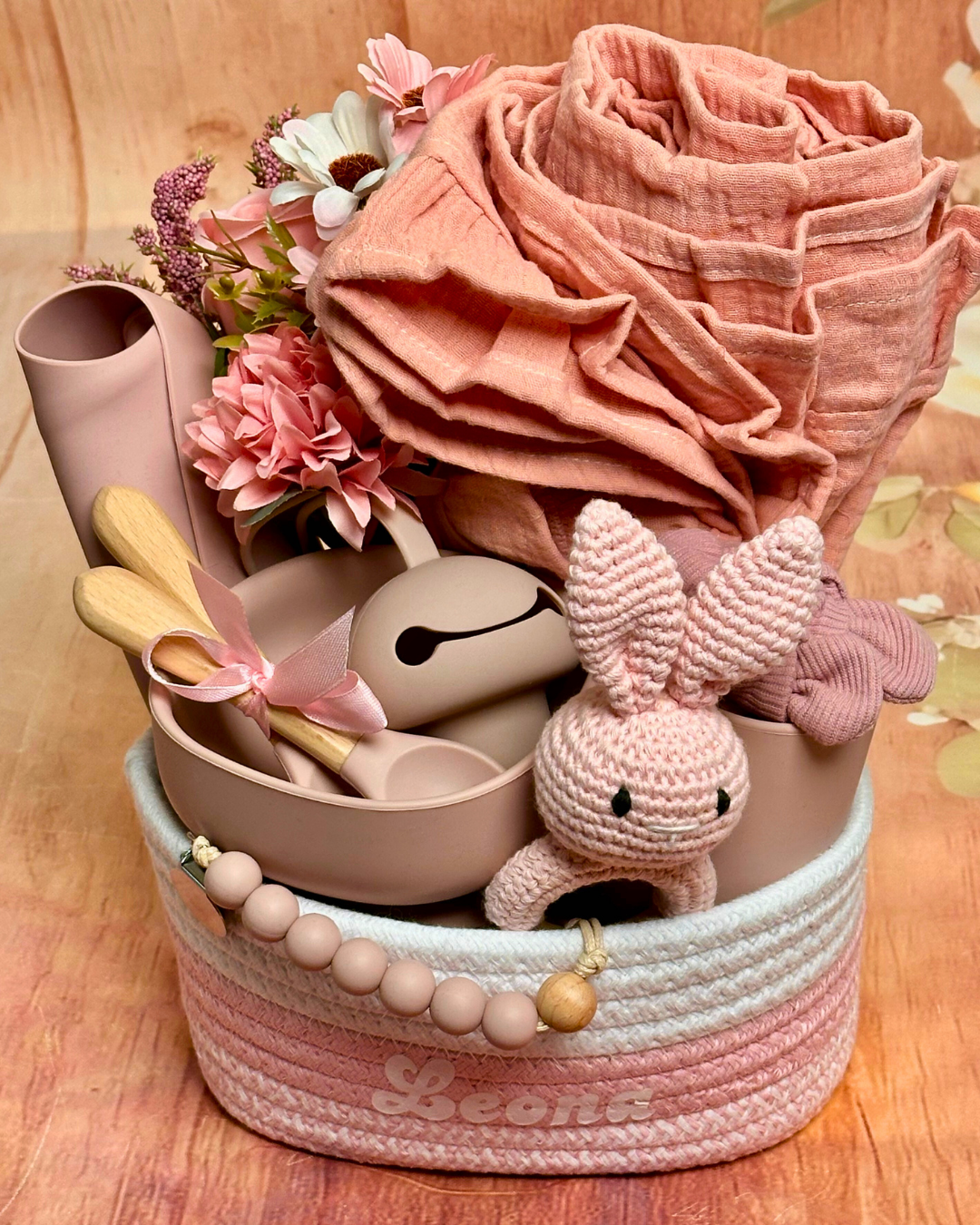 14-piece-Baby's First Bundle - Rose Pink
