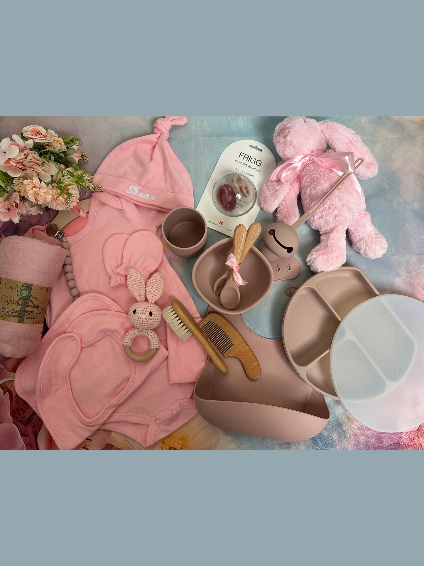 28-piece - Welcome Baby Girl Reception Basket