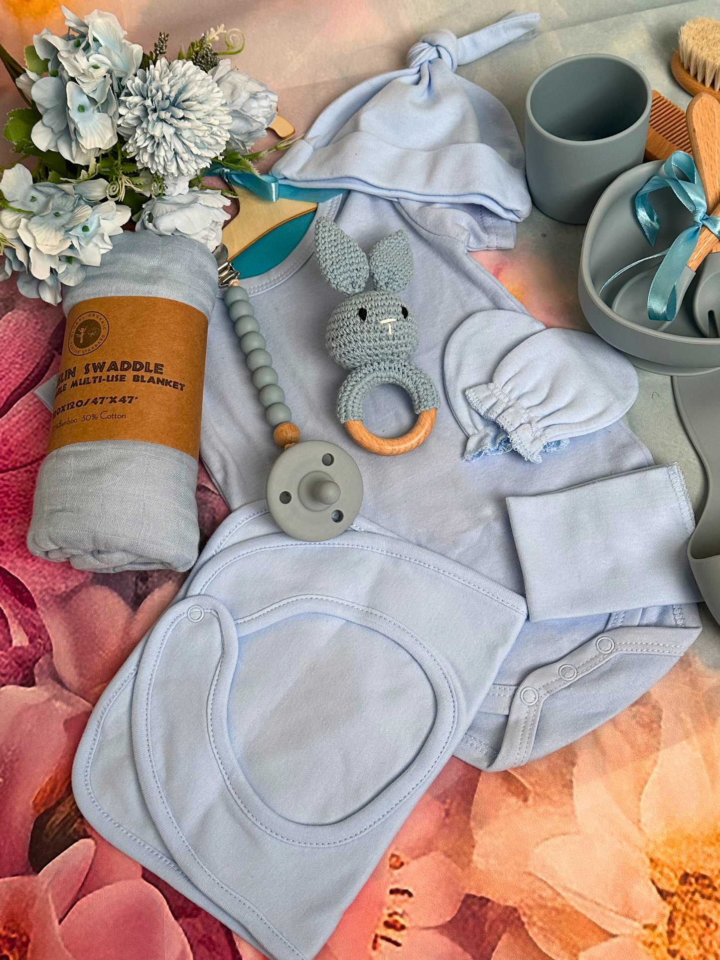 43-piece-Welcome Baby Boy Reception Basket