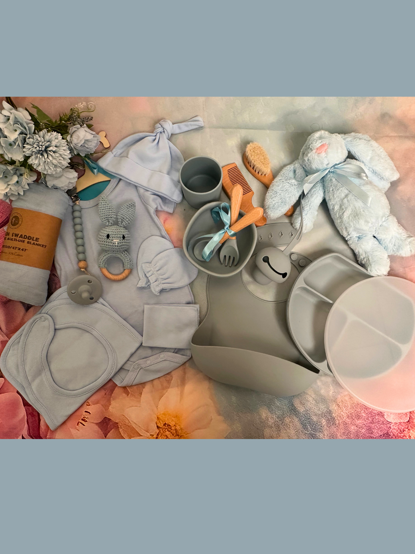 27- piece - Welcome Baby Boy Reception Basket