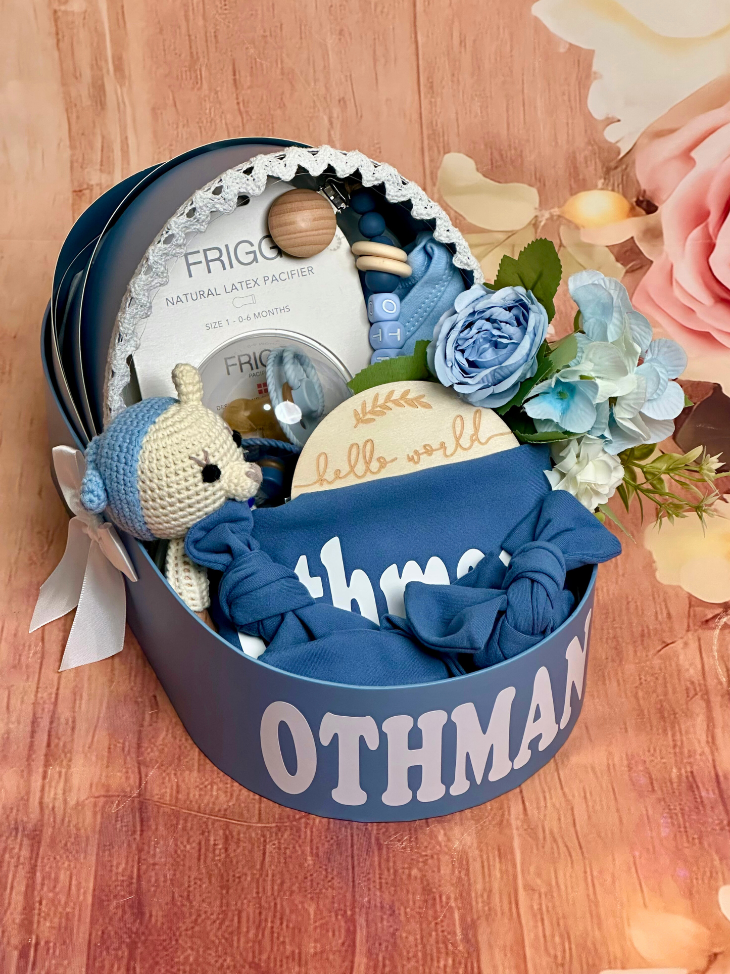 11-pieces- Cradle of Comfort Newborn Gift Set - Blue