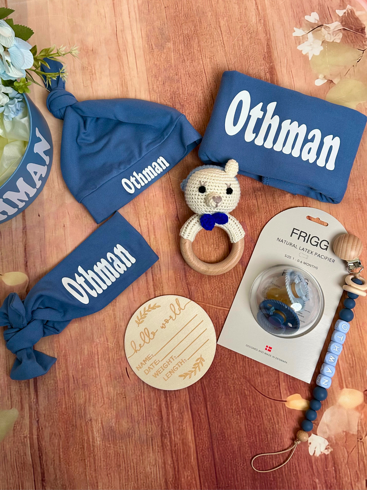 11-pieces- Cradle of Comfort Newborn Gift Set - Blue