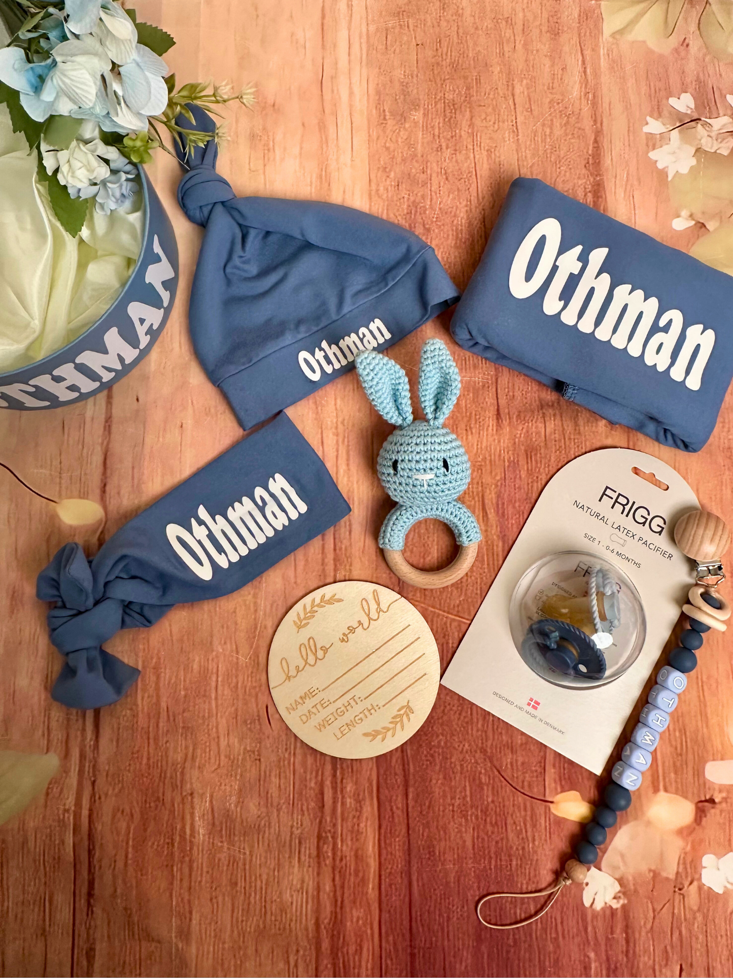 11-pieces- Cradle of Comfort Newborn Gift Set - Blue