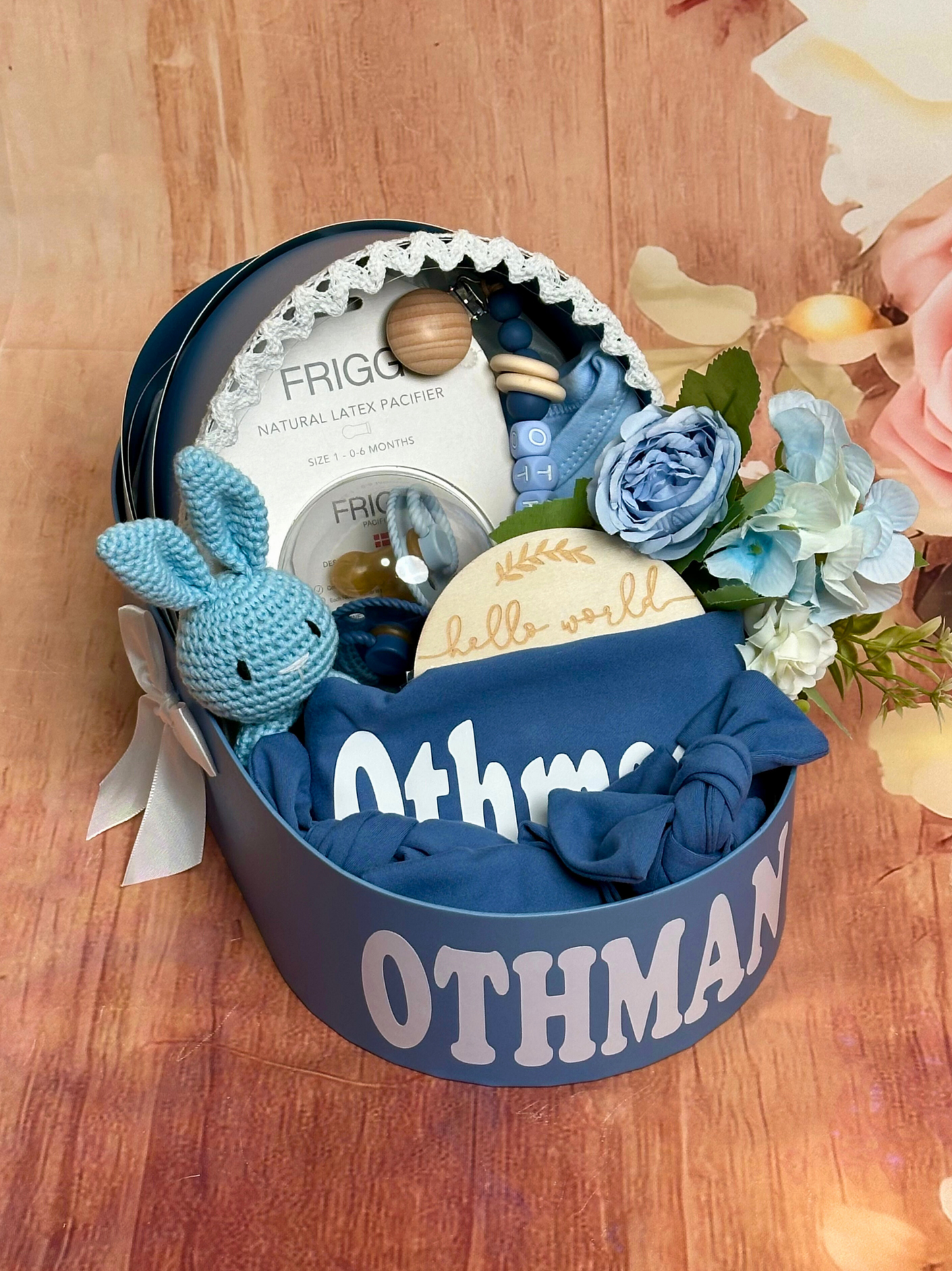 11-pieces- Cradle of Comfort Newborn Gift Set - Blue