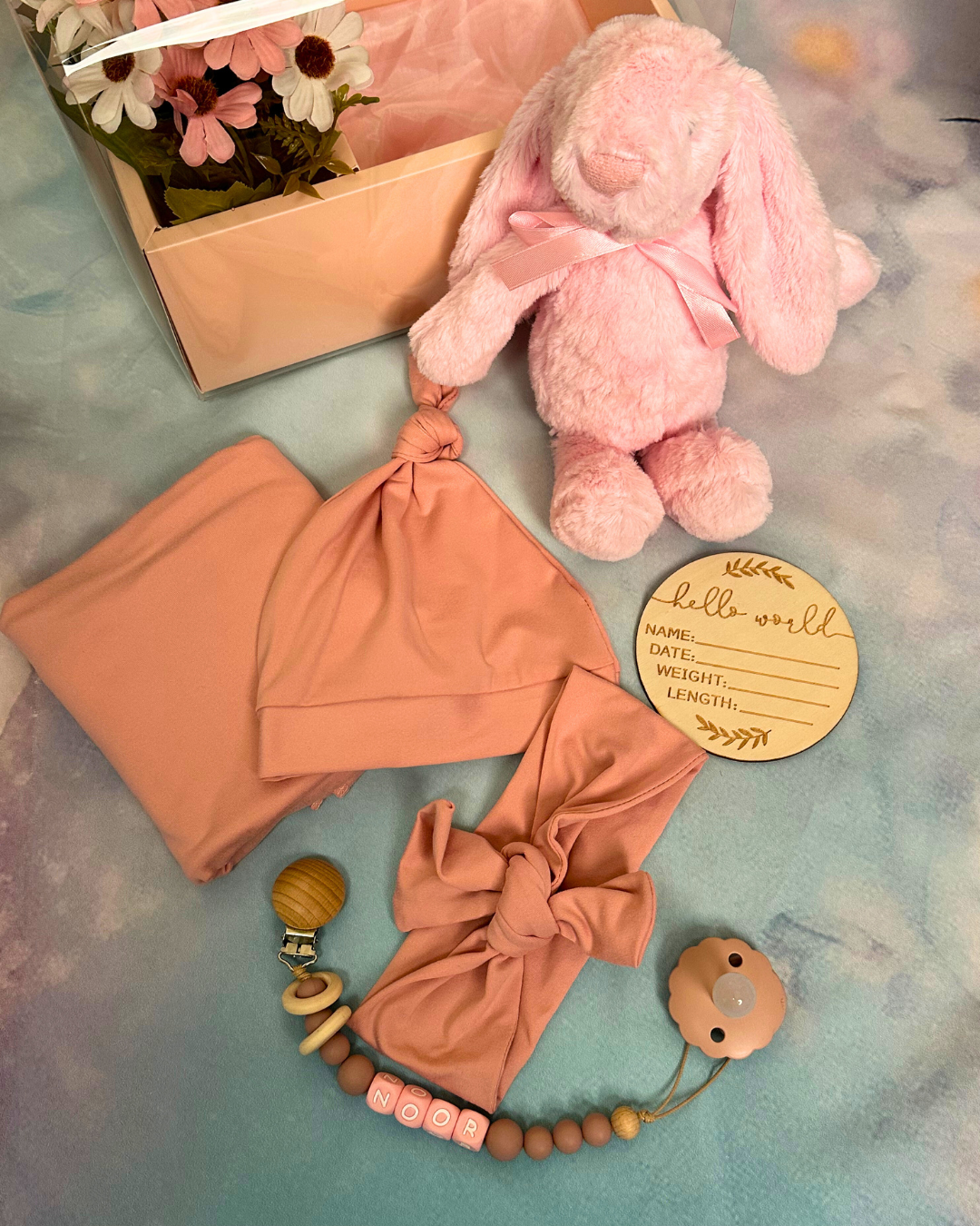 9-piece- Baby Bloom Gift Set - Pink Joy