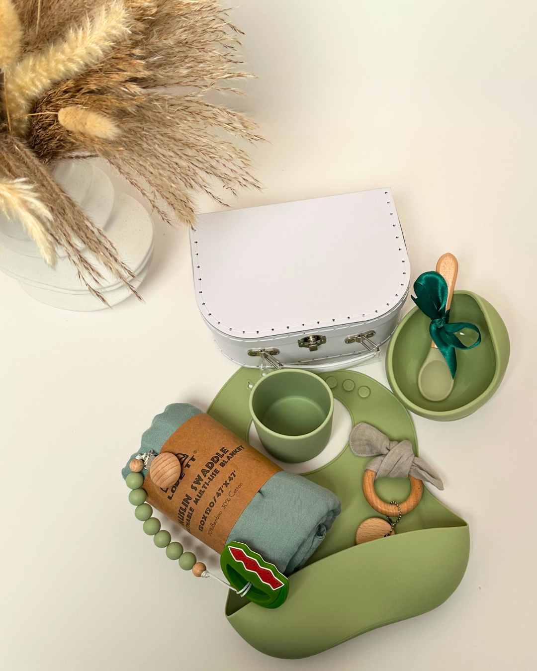 9 -pieces -Qute Baby Bundle -Green