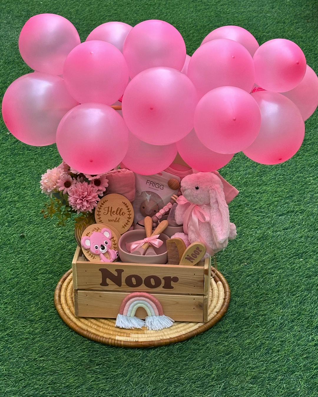 35-pieces-Bundle of Joy Celebration Basket - Pink