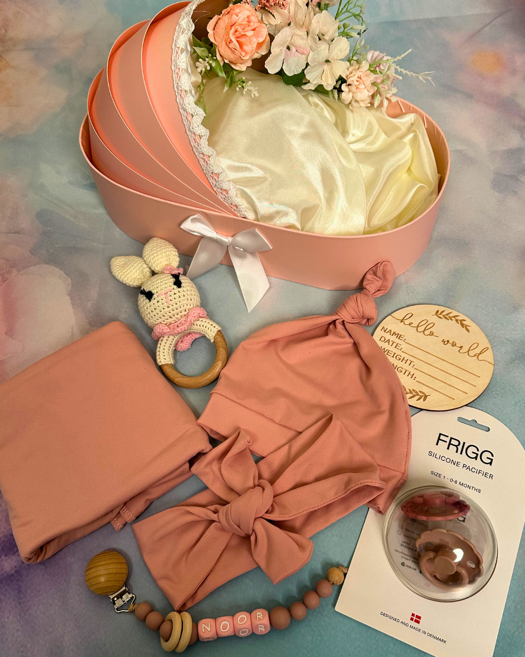 Premium Baby Essentials Gift Set - Cradle of Comfort for Newborns in Pink