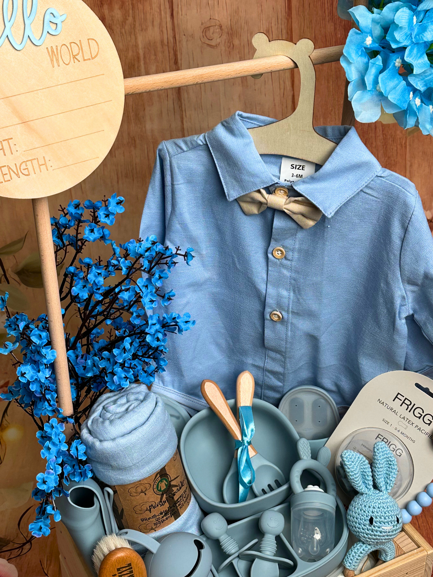 25 pieces - Dream Big Baby Basket - Gentleman