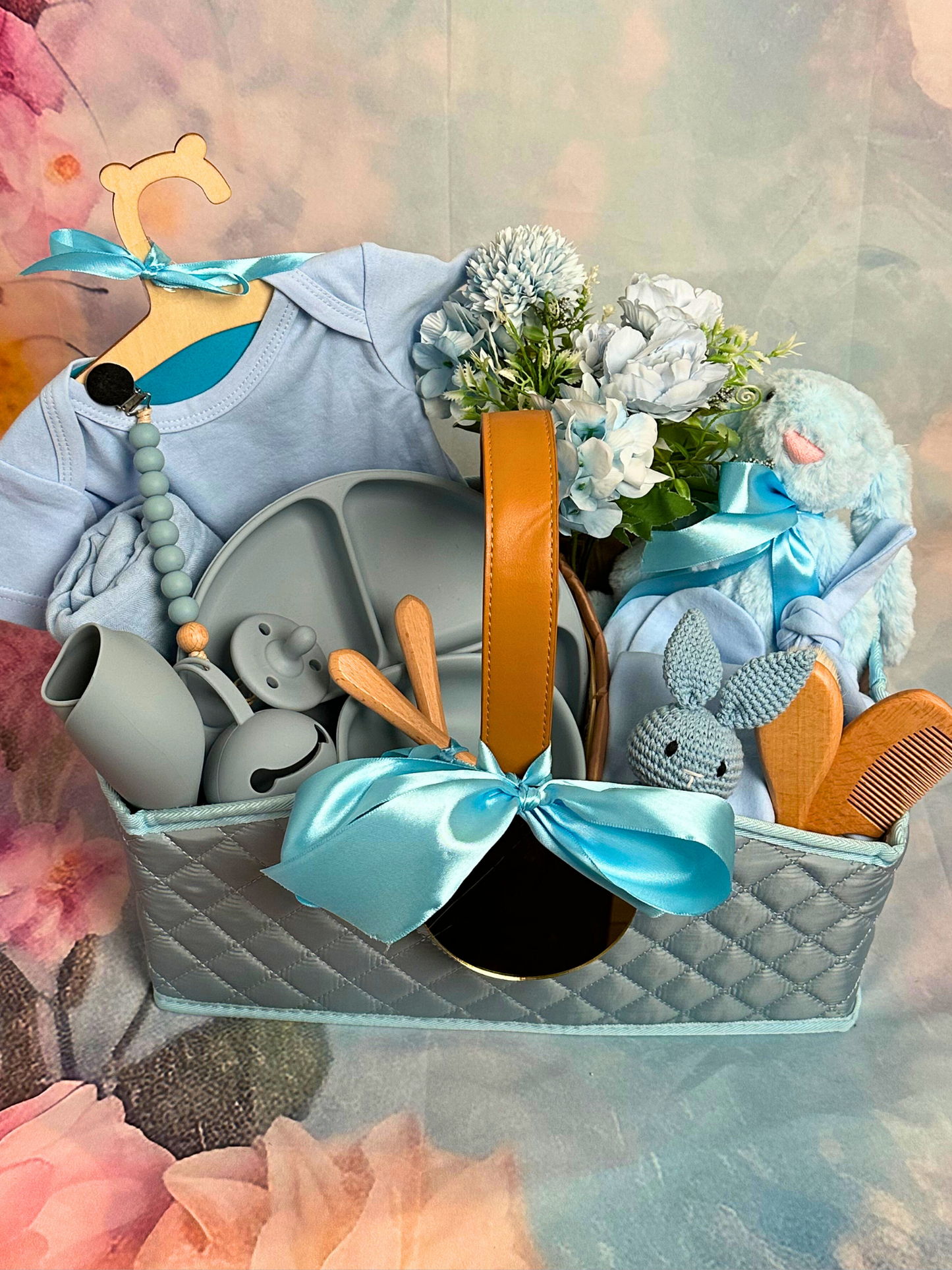 27- piece - Welcome Baby Boy Reception Basket