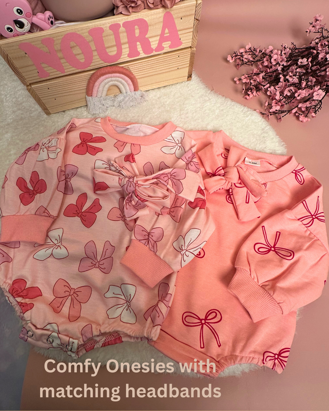 28-pieces - Bundle of Joy Basket - Cozy cuddles - Bow design