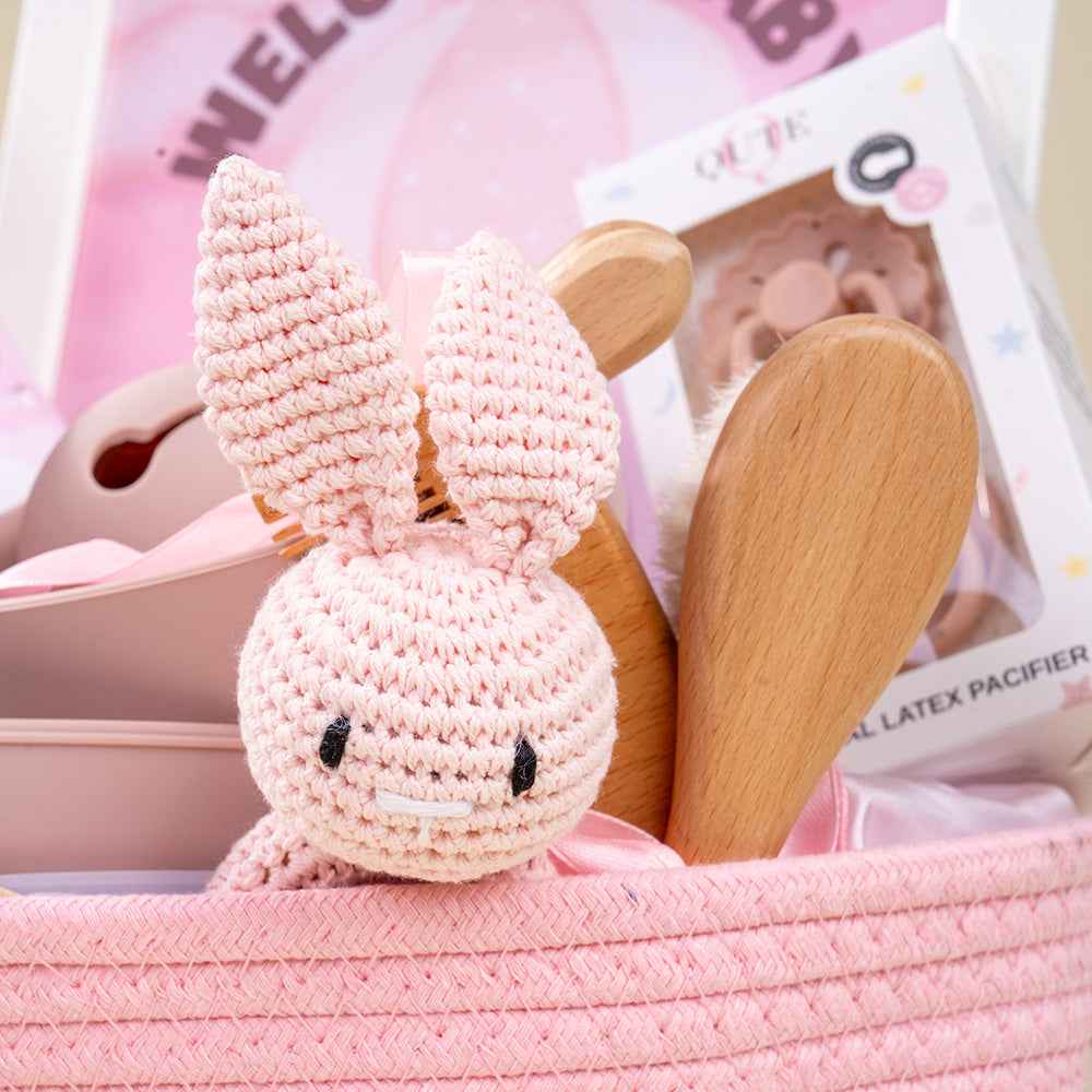 Plaza Hollandi x Qute Toddler-Ready Baby Girl Gift Basket