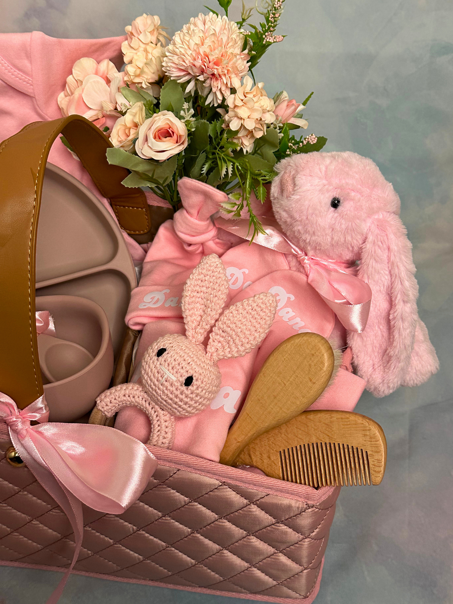 27-piece-Welcome Baby Girl Reception Basket