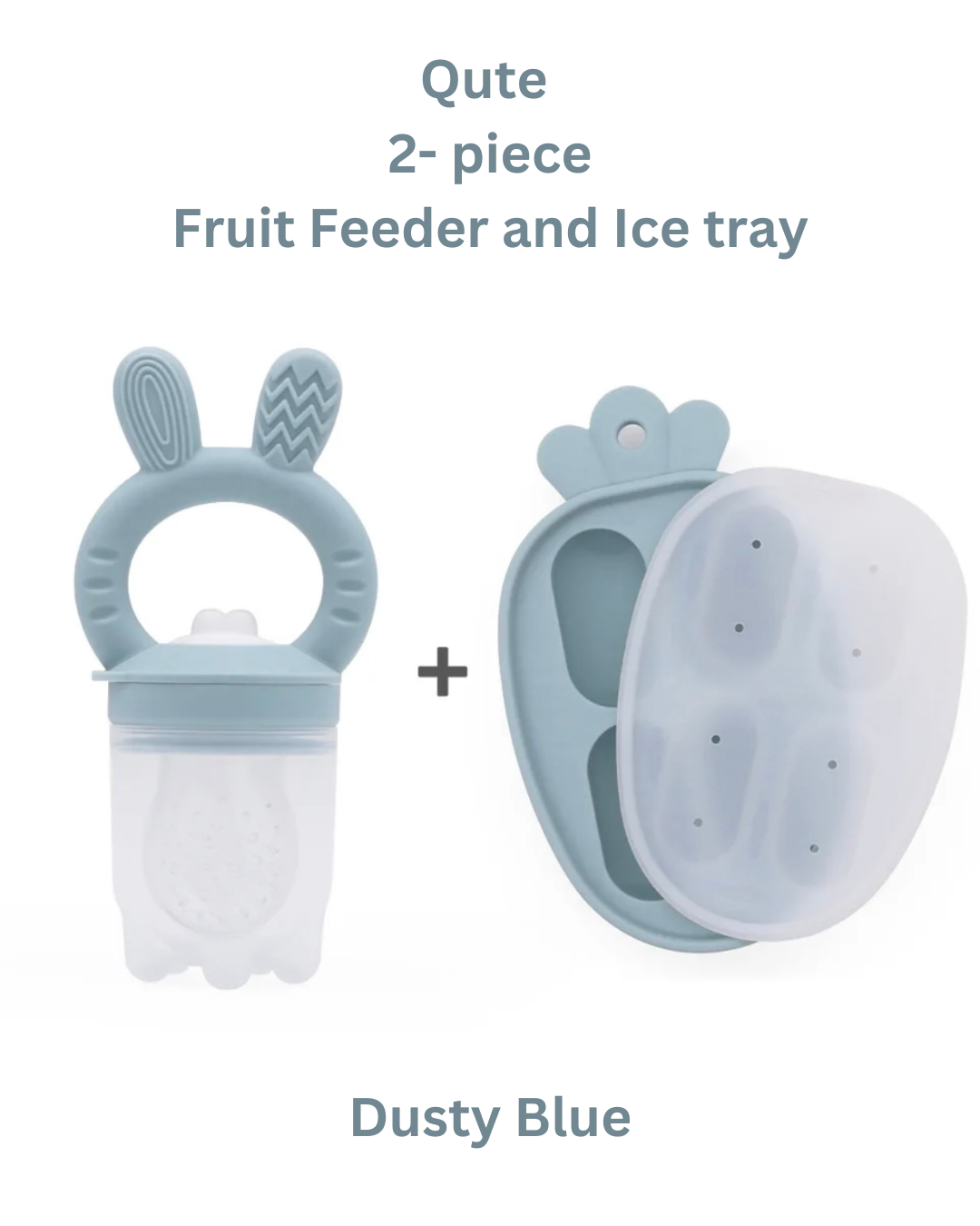 Baby Fruit Feeder & Tray Set - Baby Pink