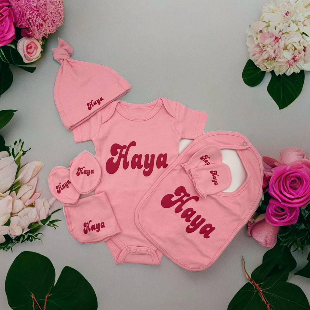 10-pieces-Baby Bloom Gift Set - Pink comfort