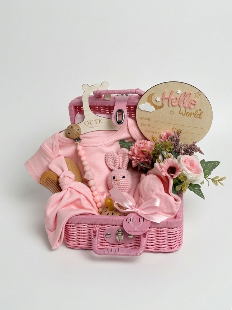 20 -pieces - Little Beginnings - Welcome Little one - Pink