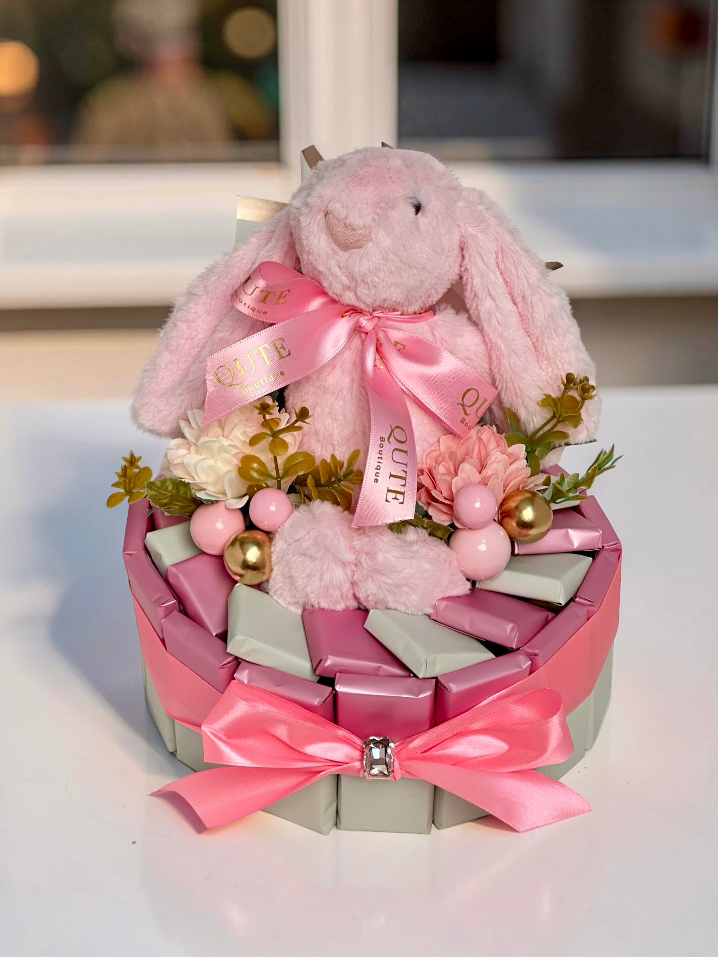 Newborn Chocolate Arrangement - Baby Girl