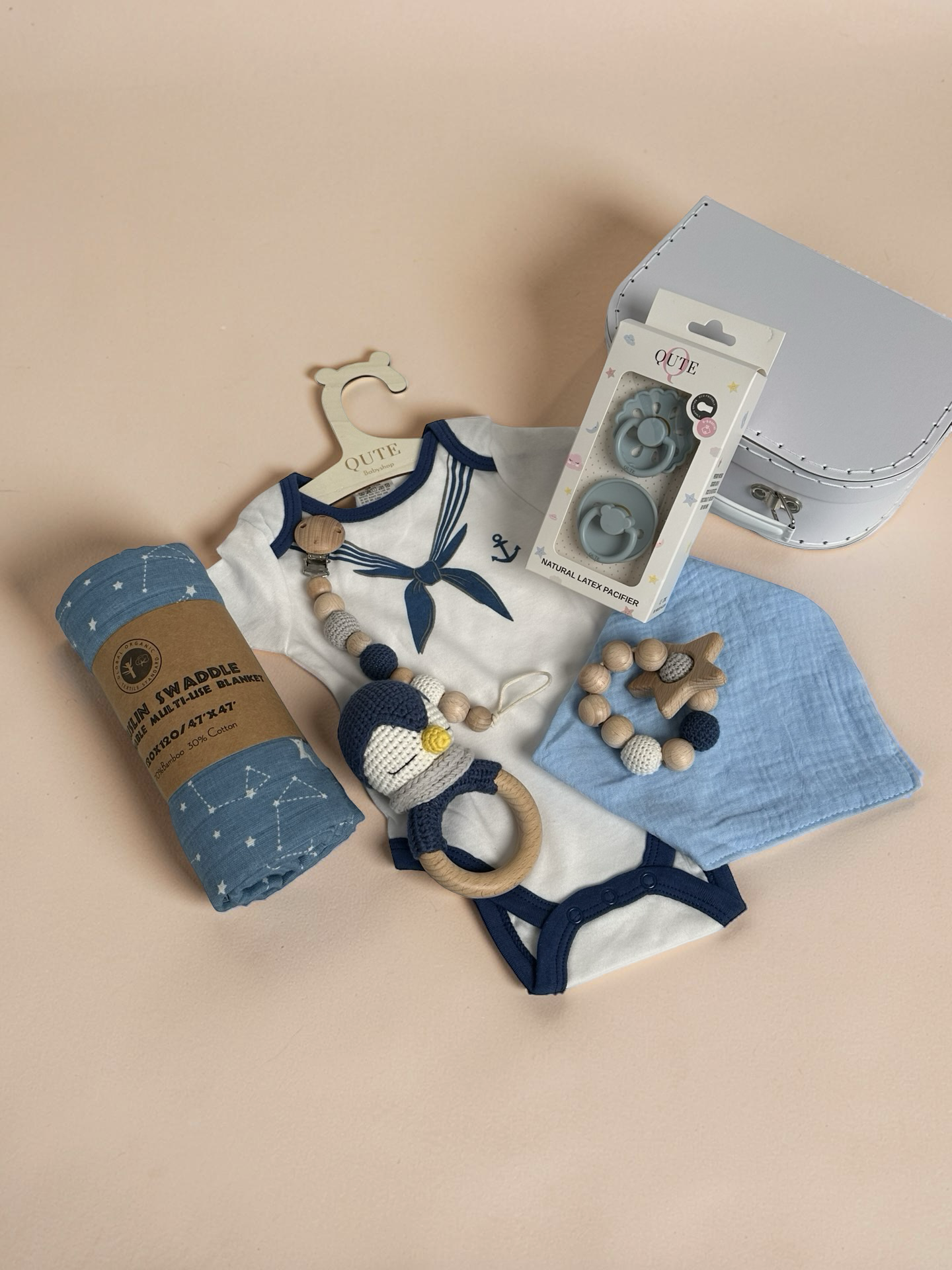 Cherished Arrival - Newborn Baby Boy Gift Set