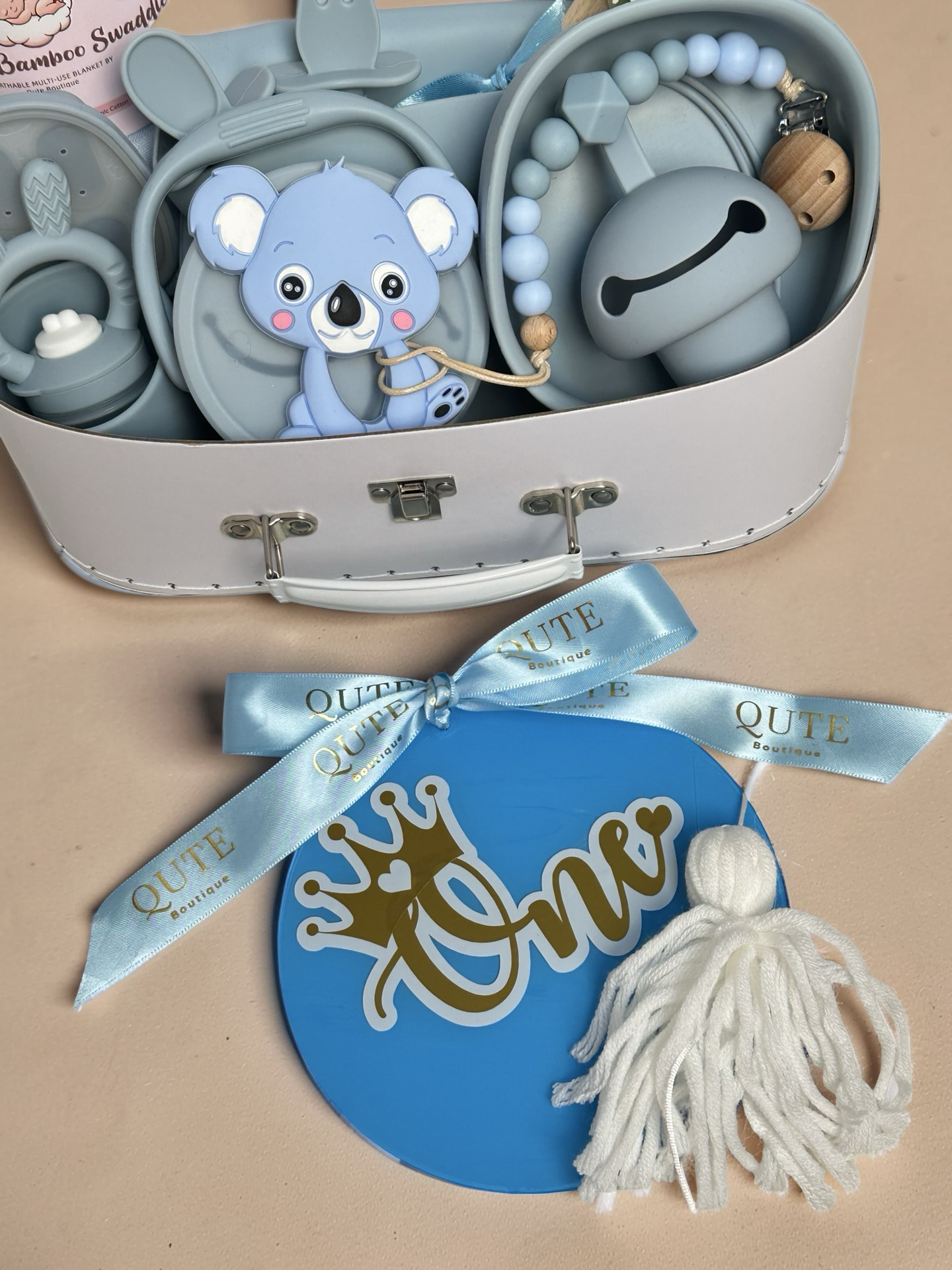Baby Boy's First Birthday Gift Set