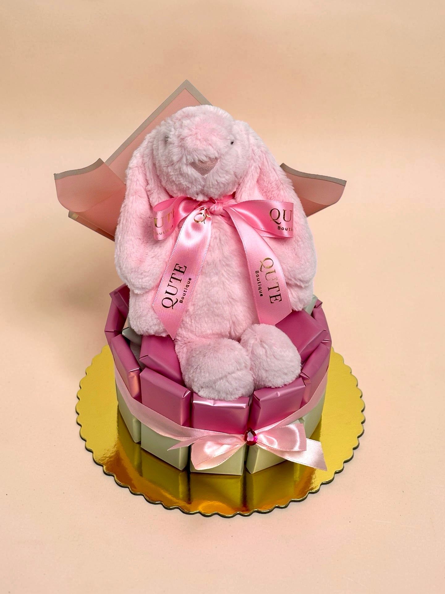 Belgian Chocolate Arrangement - Pink indulgence