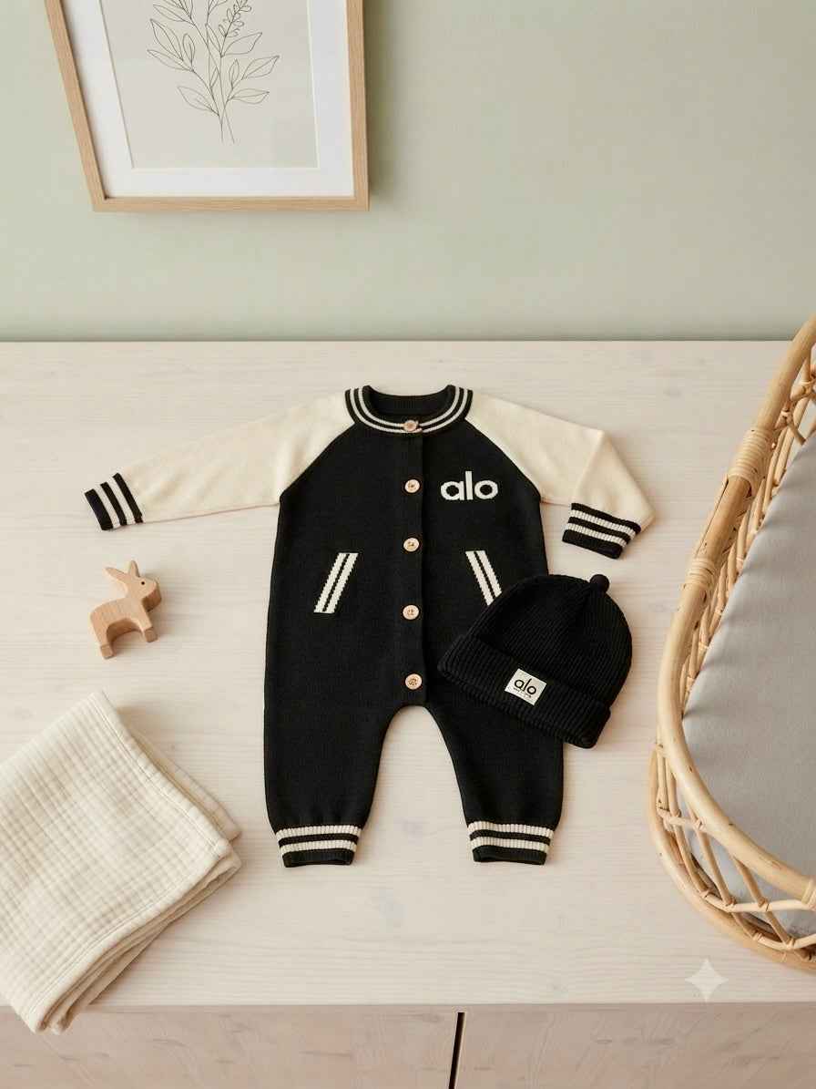 The Little Panda - Navy & Cream Baby Boy Gift Set