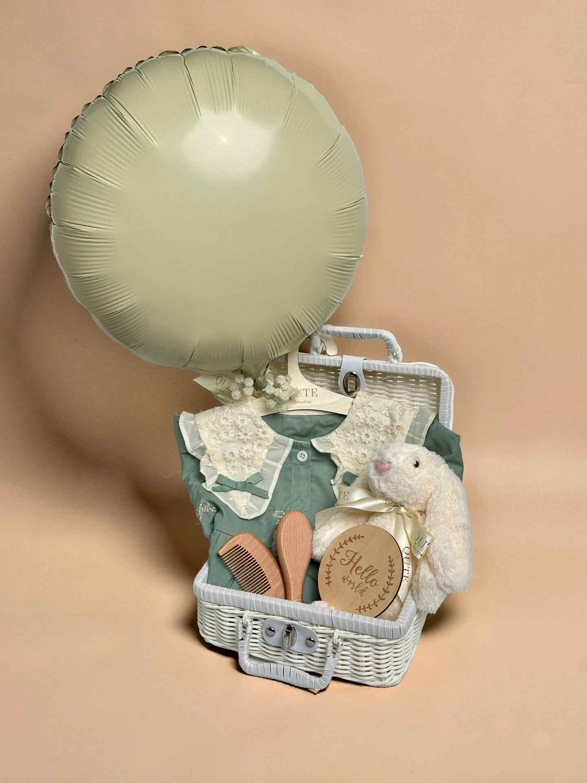 The Sage Blossom - Luxury Baby Girl Gift Set with Balloon