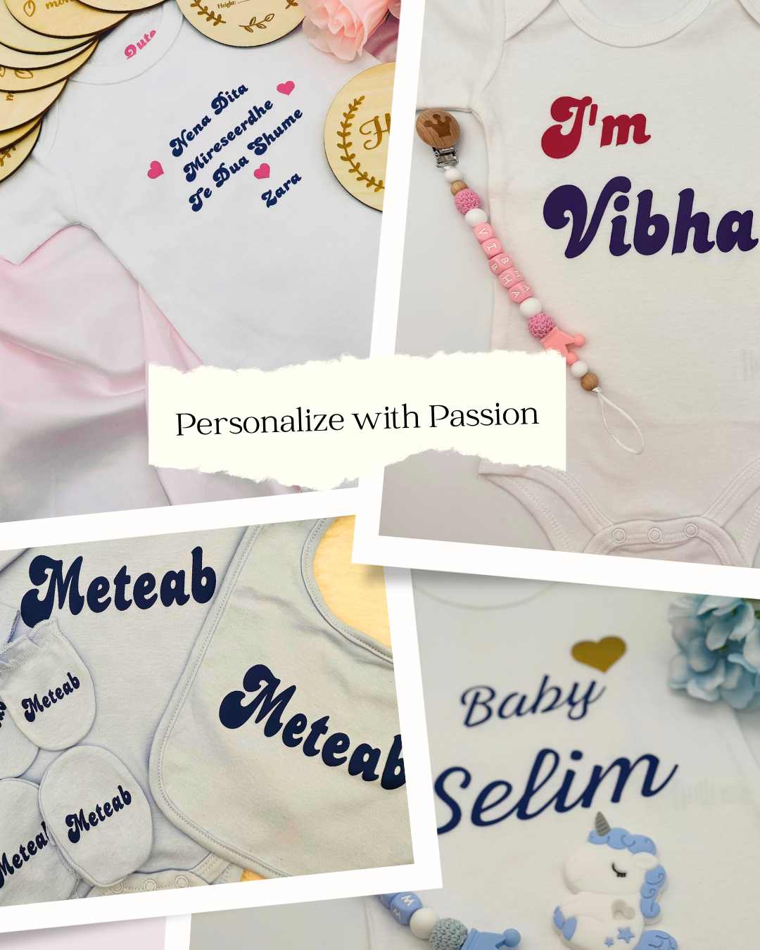 Personalize with Passion - White Clothing