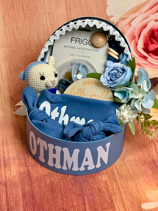 11-pieces- Cradle of Comfort Newborn Gift Set - Blue