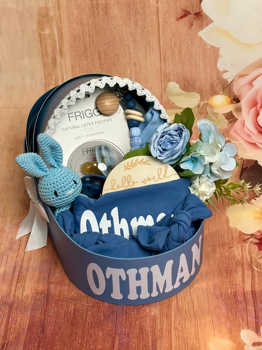 11-pieces- Cradle of Comfort Newborn Gift Set - Blue