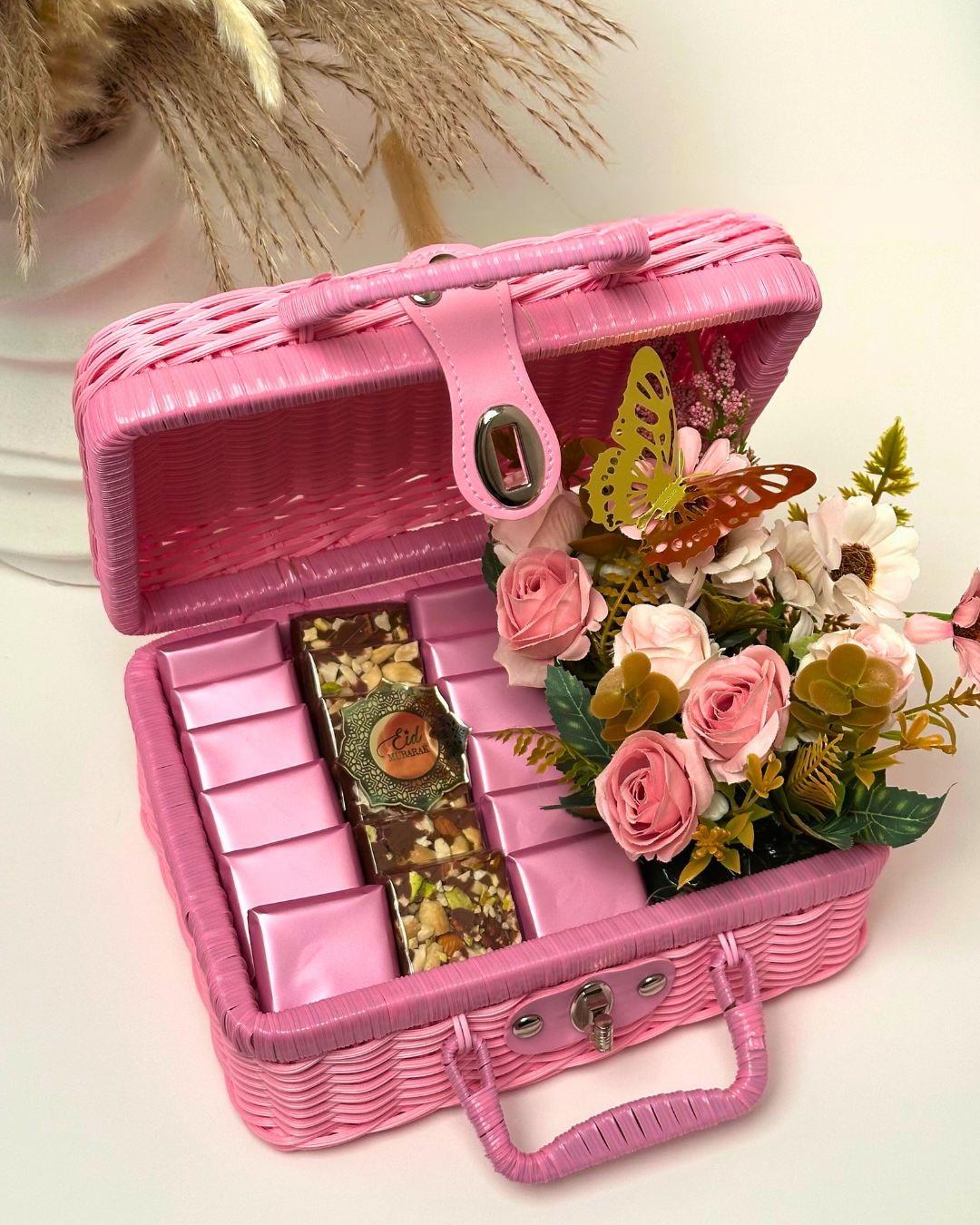 Qute Royale - Luxury Belgian Chocolate - Eid Mubarak - Pink