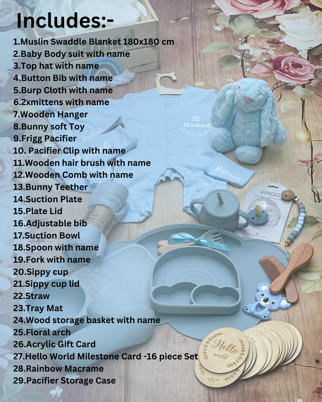 44-piece -Bundle of Joy - Baby Boy Gift Set