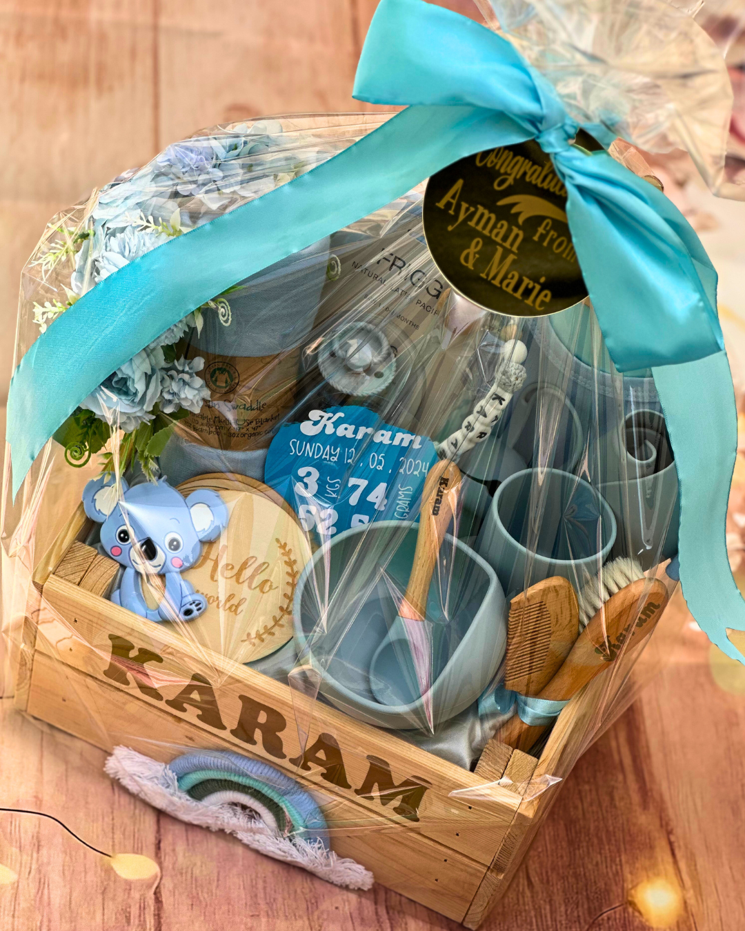 34- pieces - Bundle of Joy Basket - Baby Boy