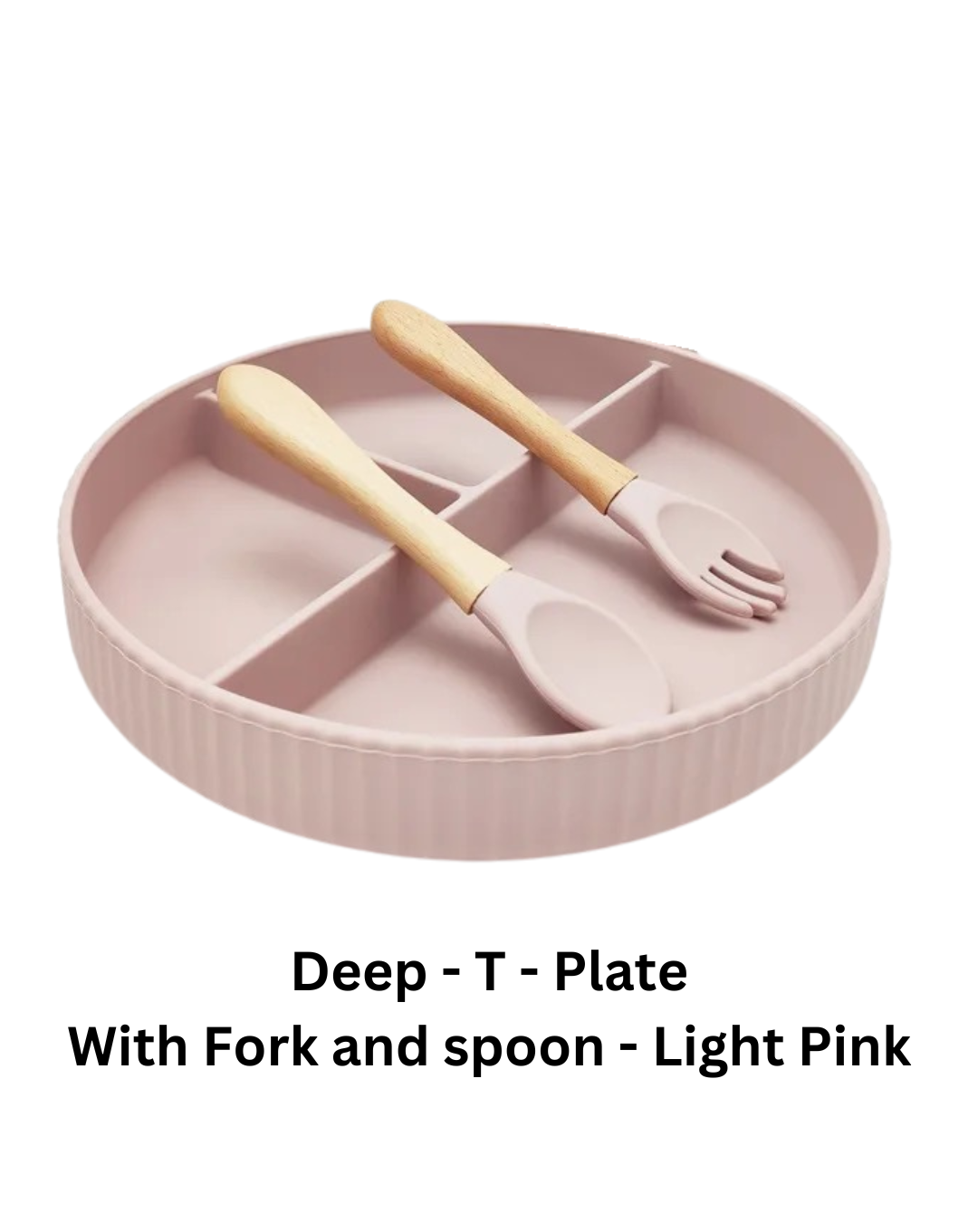 Baby Silicone Suction Plate and Cutlery Set