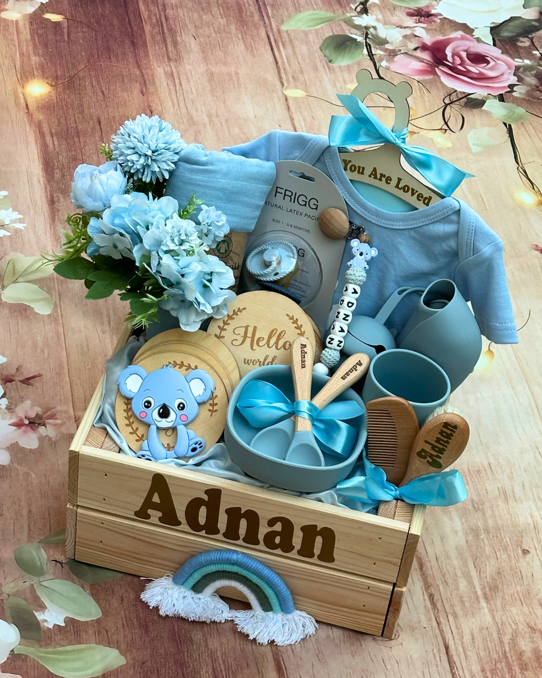 34- pieces - Bundle of Joy Basket - Baby Boy