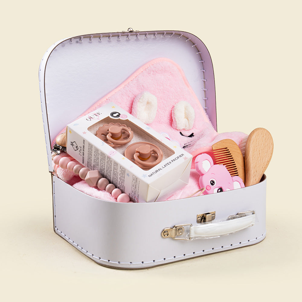 8 - piece-Comfort and Care Keepsake Baby Bath set - Baby Girl
