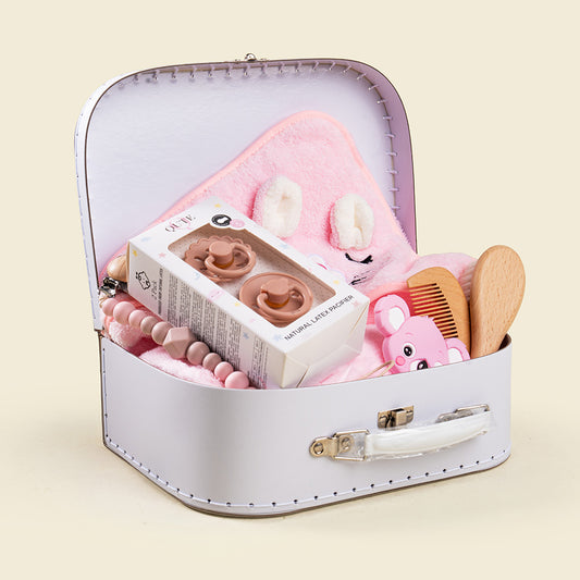 8 - piece-Comfort and Care Keepsake Baby Bath set - Baby Girl