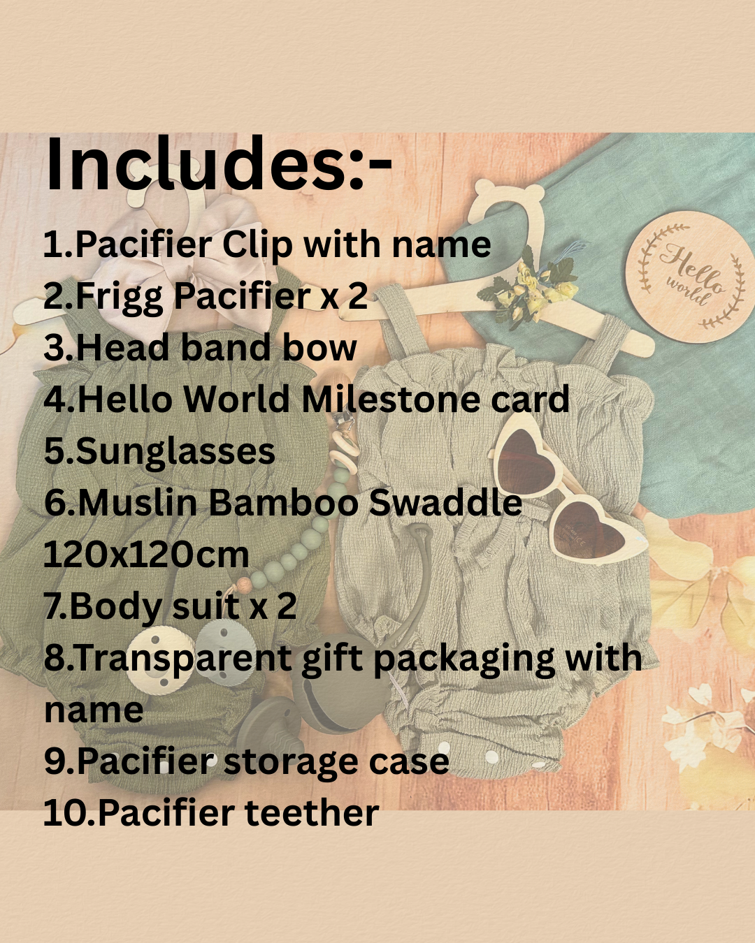 12-piece-Treasured Beginnings - Summer Gift set - Green