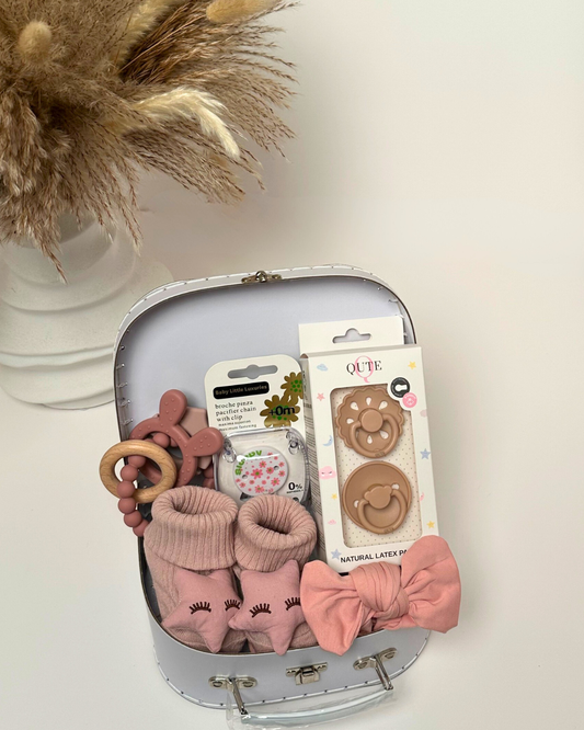 8-pieces- Qute Little Beginnings - Baby Girl - Dusty Pink