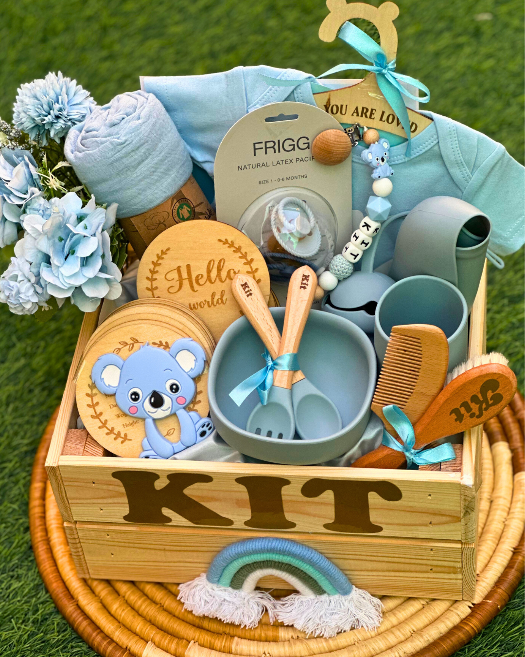 34- pieces - Bundle of Joy Basket - Baby Boy