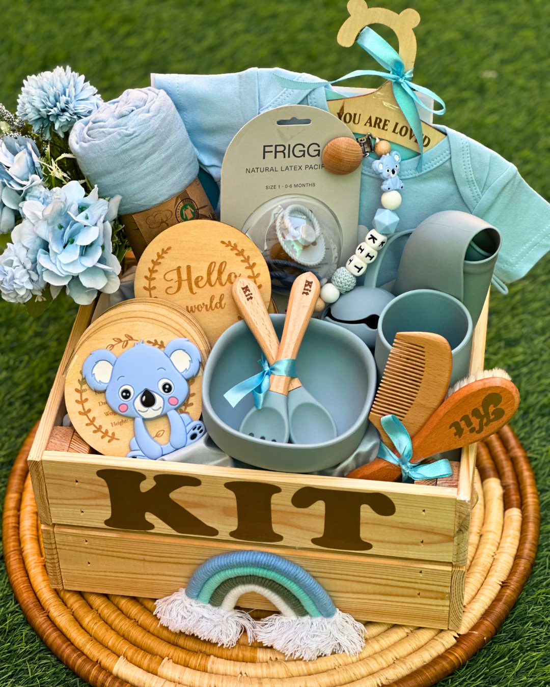 34- pieces - Bundle of Joy Basket - Baby Boy