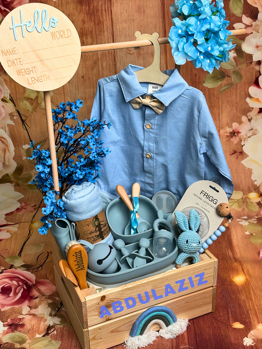 25 pieces - Dream Big Baby Basket - Gentleman