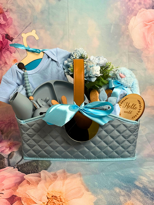 43-piece-Welcome Baby Boy Reception Basket