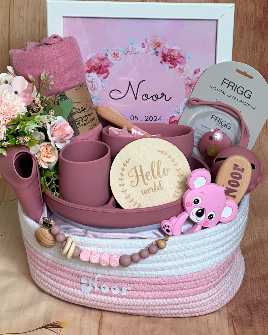 17-pieces - Baby's First Hamper - Dusty Pink