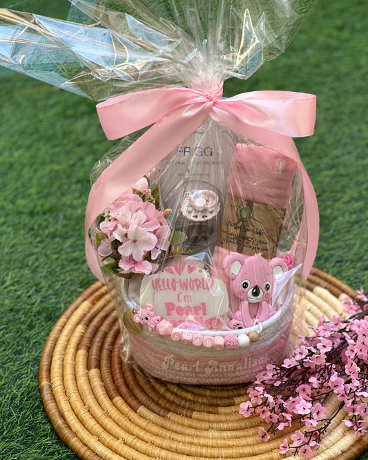 8-pieces -Baby Girl Basket