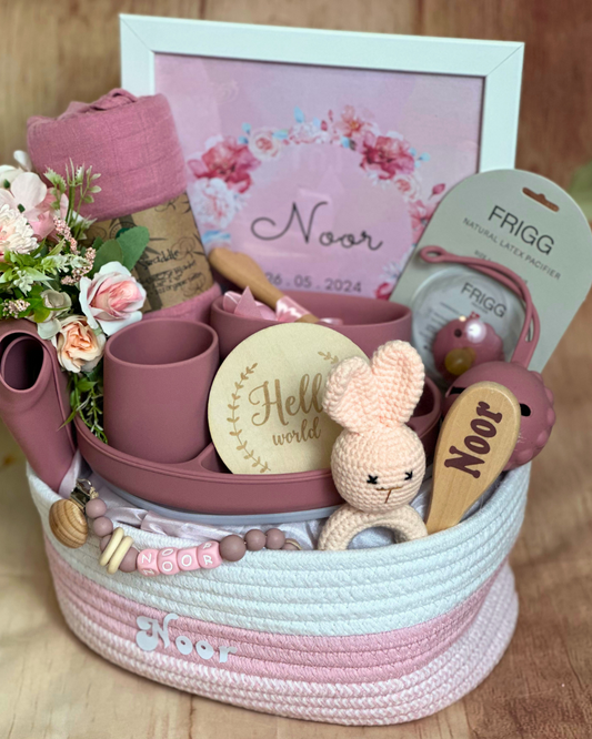 17-pieces - Baby's First Hamper - Dusty Pink