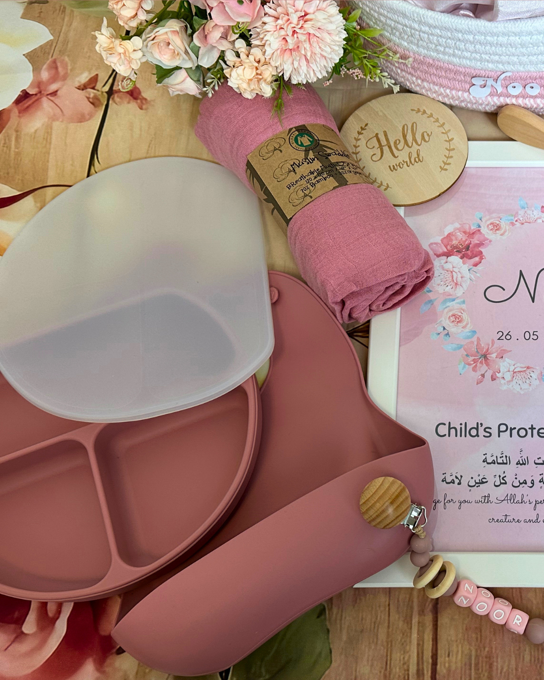 17-pieces - Baby's First Hamper - Dusty Pink