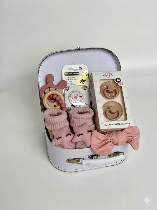 8-pieces- Qute Little Beginnings - Baby Girl - Dusty Pink