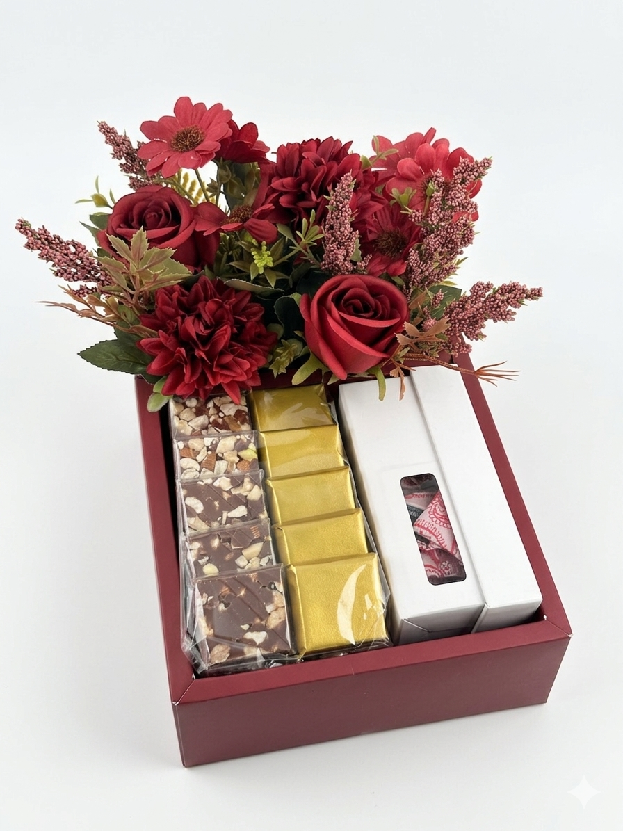 Luxury Gentleman's Gift Set - Paisley Ruby